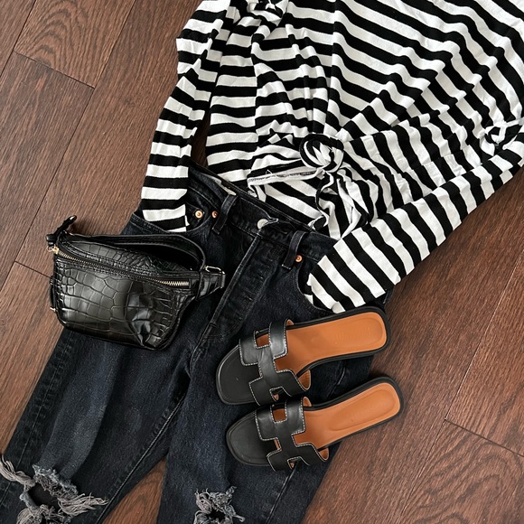 Levi’s 501 Skinny jeans distressed black sz 25 - Picture 4 of 7